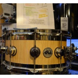 DW Edge Exotic Natural Laquer over curly Exotic rullante 14x7
