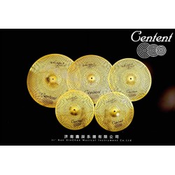 Centent Cymbals Silent Low Volume piatti silenziosi colore ORO 14/16/18/20" + borsa