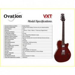 Ovation VXT5 MADE IN USA Elettrica con Seymour Duncan'59 e Piezo! Guarda il video