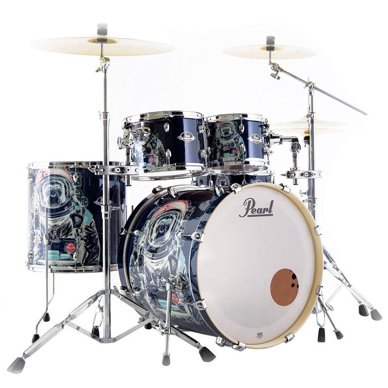 Pearl EXPORT Batteria LIMITED EDITION SPACE MONKEY EXA725XS/C783 22/10/12/16/14 con kit hardware