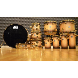 DW Collector's SSC Laquer Specialty Natural to Black,7 pezzi + 4 ratatoms + Mic