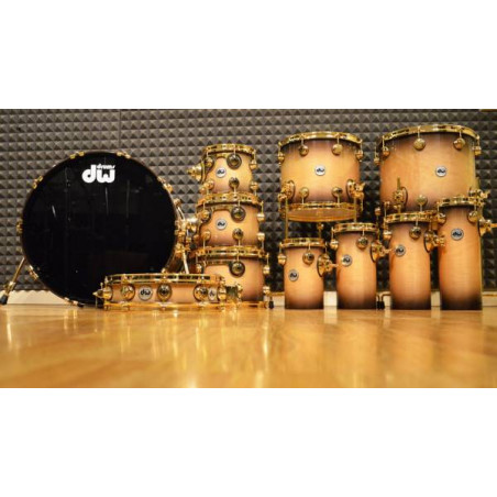 DW Collector's SSC Laquer Specialty Natural to Black,7 pezzi + 4 ratatoms + Mic