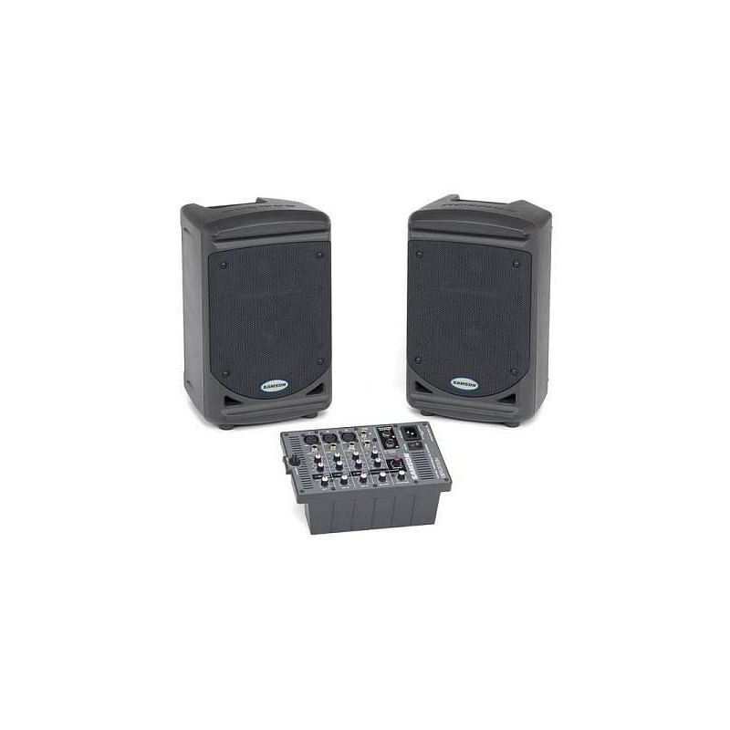 Samson Xp150 Impianto Audio completo Expedition mixer+casse+accessori Nuovo imballato