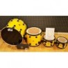 DW Collector's SSC Yellow Twisted Satin con Hardware Black 22,10x7,12x8,16x14