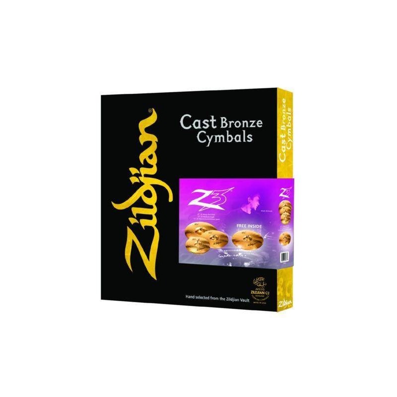 Zildjian SET Z3 5 PIATTI Z3: RIDE+HI-HAT+CRASH 17+TRASH 19 LIMITED ED.Sped Inc