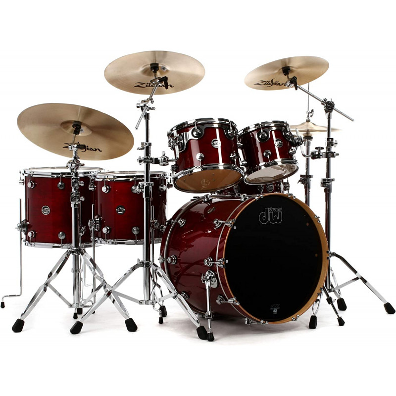 DW Performance 22/12/13/14/16 Cherry Stain Made in USA Batteria Nuova imballata